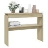 vidaXL Console Table Sonoma oak Engineered wood Compact Storage