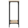 vidaXL Console Table Sonoma Oak Engineered Wood and Metal Medium