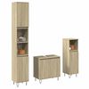 vidaXL Bathroom Furniture Set Sonoma Oak Engineered Wood Medium