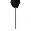 vidaXL Garden Parasol Black Laminated bamboo, hardwood, polyester Large
