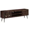 vidaXL TV Cabinet Multicolour Solid reclaimed wood and steel