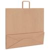 vidaXL Paper Bags 250 pcs with Handles Brown 54x15x49 cm