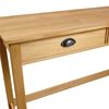 vidaXL Console Table Honey Brown Solid Pine Wood Compact Drawers