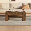 vidaXL Coffee Table Smoked oak Engineered wood Medium Coffee Table