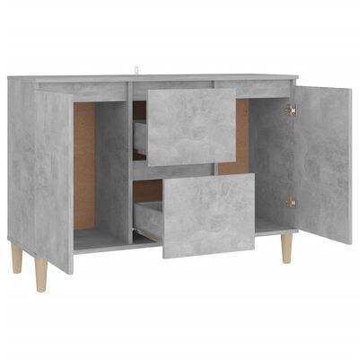 vidaXL Sideboard Concrete Gray 40.7"x13.8"x27.6" Engineered Wood