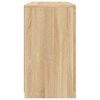 vidaXL Sideboard Sonoma Oak Engineered Wood, Glass Medium Sideboard