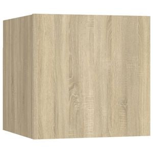 vidaXL TV Cabinet Sonoma Oak Engineered Wood Small TV Cabinet Square