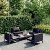 vidaXL Garden Lounge Set Dark Grey