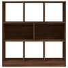 vidaXL Book Cabinet Brown Oak Engineered Wood Medium Book Cabinet
