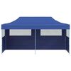 vidaXL Gazebo Blue Polyester, Steel 10 x 20 ft Collapsible Gazebo