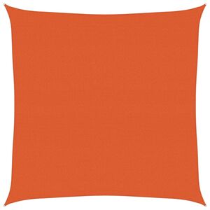 vidaXL Sunshade Sail 1.75 oz/ft² Square Orange 13.1x13.1' HDPE