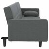 vidaXL Sofa Bed Dark Grey Polyester, Foam, Plywood Medium