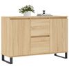 vidaXL Sideboard Sonoma Oak Engineered wood, Iron Medium Sideboard