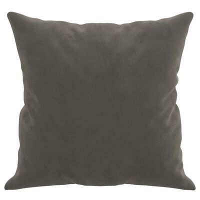 vidaXL Throw Pillows 2 pcs Dark Gray 15.7"x15.7" Velvet