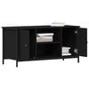 vidaXL TV Cabinet Black oak 100 x 40 x 50 cm Engineered wood