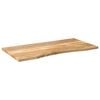 vidaXL Desk Top Natural Wood Solid Mango Wood 47.2 x 19.7 x 1.0 in