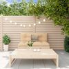 vidaXL Garden Lounge Set Natural Pine Solid Pine Wood, Plywood Modular