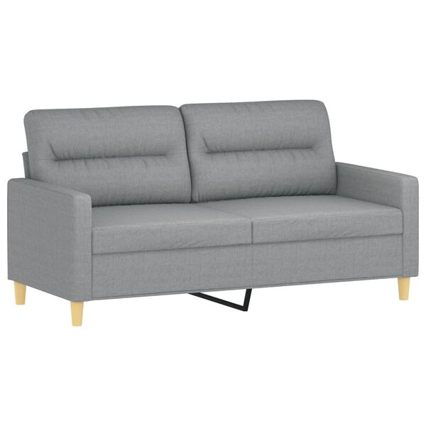 vidaXL Sofa Set Light grey