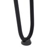 vidaXL Hairpin Table Leg Black Solid powder-coated steel Standard