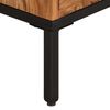 vidaXL TV Cabinet Honey brown and grey Solid acacia wood, powder-coated iron