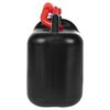 vidaXL Fuel Can with Flexible Spout 3 pcs Black 5.3 gal Plastic