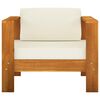 vidaXL Wooden Lounge Set Cream White, Natural Wood