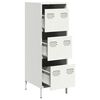 vidaXL Highboard White Cold-rolled steel Medium Highboard Rectangular