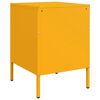 vidaXL Bedside Cabinet Mustard Yellow Steel Small Bedside Cabinet