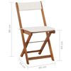 vidaXL Bistro Set Warm Wood Tone Solid Acacia Wood Foldable Bistro Set