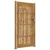 vidaXL Garden Gate 39.4x78.7" Corten Steel Bamboo Design
