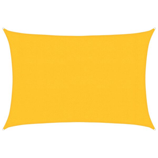 vidaXL Sunshade Sail 1.75 oz/ft² Yellow 9.8x14.8' HDPE