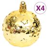 vidaXL Christmas Bauble Set Gold and Red Plastic Assorted Sizes