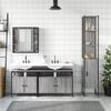 vidaXL Bathroom Cabinet Set Grey sonoma
