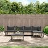 vidaXL Garden Lounge Set Anthracite Poly Rattan Large Modular