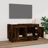 vidaXL TV Cabinet Smoked Oak Engineered Wood Compact TV Cabinet