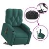 vidaXL Electric Stand Up Massage Recliner Chair Dark green