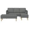 vidaXL Sofa Set 2 pcs Dark gray 173 x 131 x 67 cm fabric