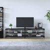 vidaXL TV Cabinet Black Engineered wood, metal XXL TV Cabinet