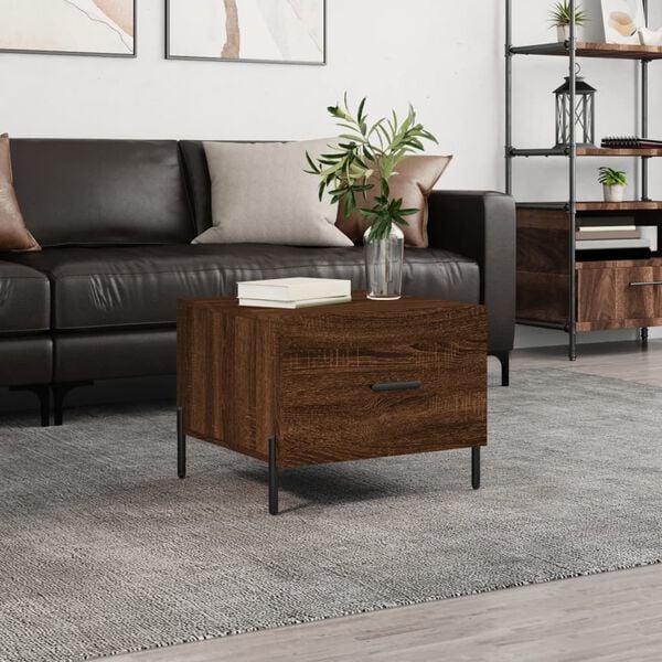 vidaXL Coffee Table Brown Oak Engineered Wood Medium Coffee Table