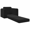 vidaXL Sofa Bed Black 38.58 x 27.95 x 32.68 in Velvet