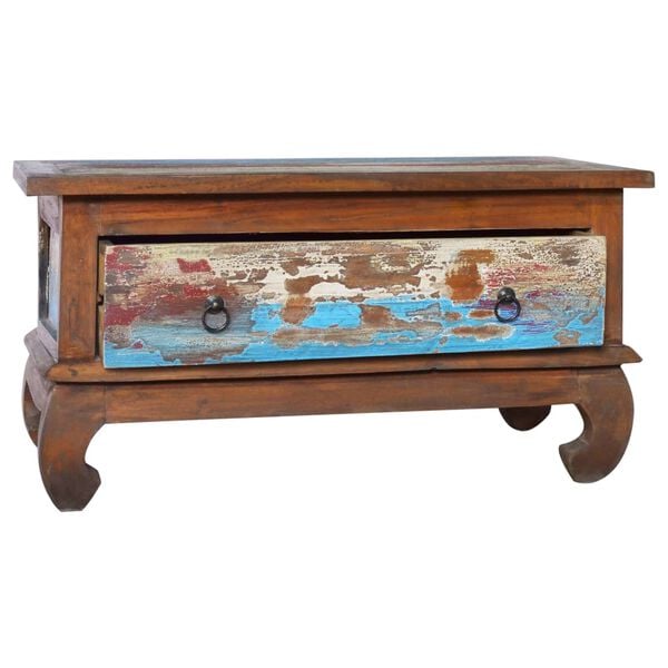 vidaXL Coffee Table Multicolor Reclaimed teak wood