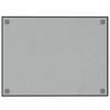 vidaXL Wall-mounted Magnetic Board Black 31.5"x23.6" Tempered Glass