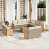 vidaXL Garden Sofa Set Beige