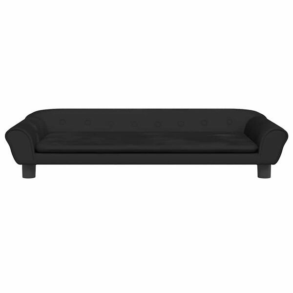 vidaXL Dog Bed Black 100x50 x 8.3 " Velvet