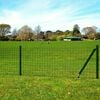 vidaXL Euro Fence Steel 32.8'x3.3' Green