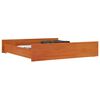 vidaXL Bed Drawer Wax Brown Solid pine wood Standard Bed Drawer