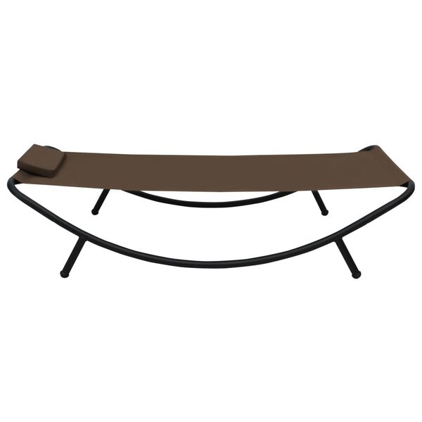 vidaXL Patio Bed Brown 200 x 35.4 " Steel