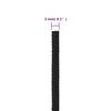 vidaXL Boat Rope Full Black 0.12 " 1640.4 ' Polypropylene