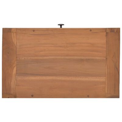 vidaXL Bedside Cabinet 19.7"x11.8"x13.8" Solid Teak Wood