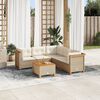 vidaXL Garden Sofa Set Beige